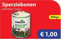 Die Grenze Sperziebonen aanbieding