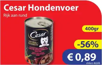 Die Grenze Cesar Hondenvoer aanbieding