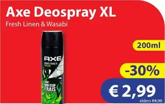 Die Grenze Axe Deospray XL aanbieding