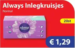 Die Grenze Always Inlegkruisjes aanbieding