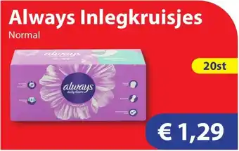Die Grenze Always Inlegkruisjes aanbieding
