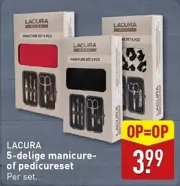 ALDI Lacura 5 delige manicure of pedicureset aanbieding