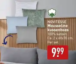 ALDI Novitesse Mousseline kussenhoes aanbieding