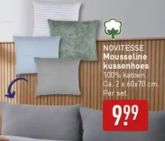 ALDI Novitesse Mousseline kussenhoes aanbieding