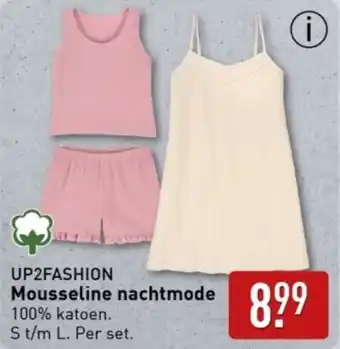 ALDI UP2FASHION Mousseline nachtmode aanbieding