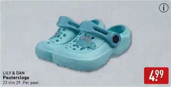 ALDI Lily & dan peuterclogs aanbieding
