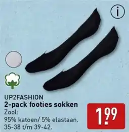 ALDI UP2FASHION footies sokken aanbieding