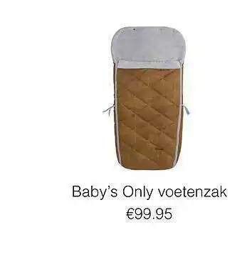 Baby & Tiener Baby's Only Voetenzak aanbieding