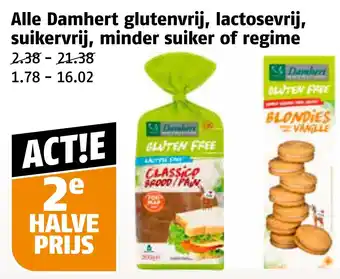 Poiesz Alle Damhert glutenvrij, lactosevrij, suikervrij, minder suiker of regime aanbieding