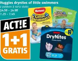 Poiesz Huggies drynites of little swimmers aanbieding