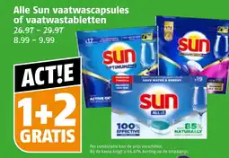 Poiesz Alle Sun vaatwascapsules of vaatwastabletten aanbieding