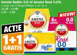 Poiesz Amstel Radler 0.0 of Amstel Rosé 0.0% aanbieding