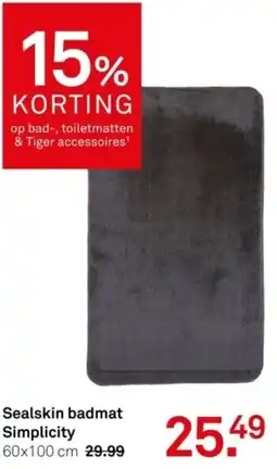 Karwei Sealskin badmat Simplicity aanbieding