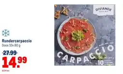 Makro Rundercarpaccio aanbieding