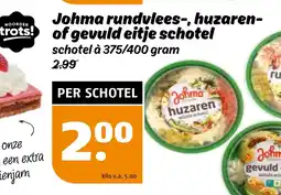 Poiesz Johma rundvlees-, huzaren of gevuld eitje schotel aanbieding