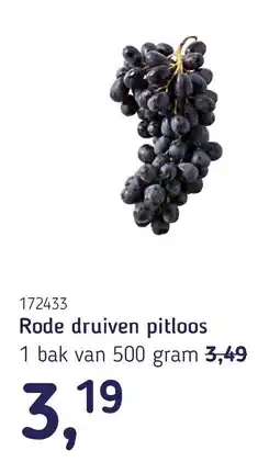 Van Hoeckel Rode druiven pitloos aanbieding