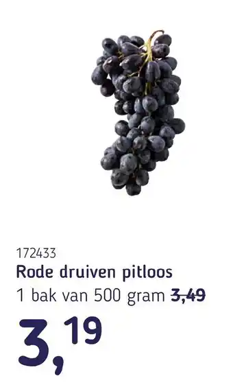 Van Hoeckel Rode druiven pitloos aanbieding