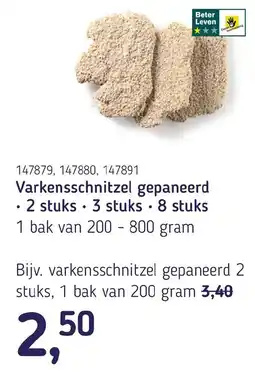 Van Hoeckel Varkensschnitzel gepaneerd aanbieding