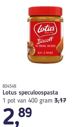 Van Hoeckel Lotus speculoospasta aanbieding