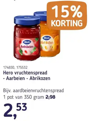 Van Hoeckel Aardbeienvruchtenspread aanbieding