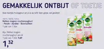 Van Hoeckel Melkan magere vruchtenyoghurt perzik aanbieding