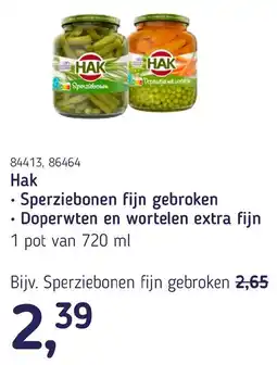Van Hoeckel Sperziebonen fijn gebroken aanbieding