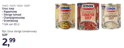 Van Hoeckel Unox stevige tomatensoep aanbieding