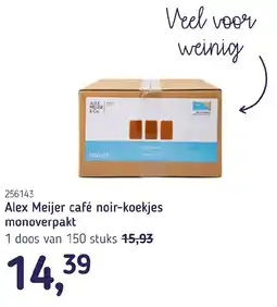Van Hoeckel Alex Meijer café noir-koekjes monoverpakt aanbieding