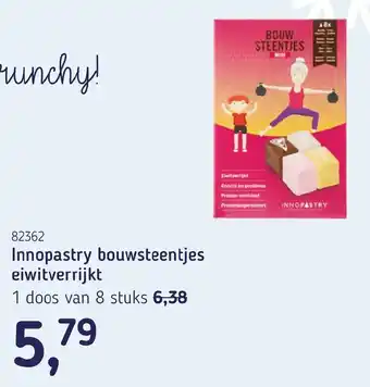 Van Hoeckel Innopastry bouwsteentjes eiwitverrijkt aanbieding