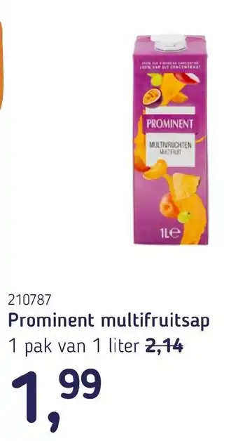 Van Hoeckel Prominent multifruitsap aanbieding