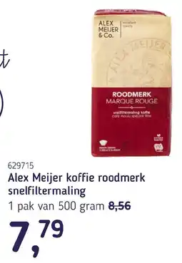Van Hoeckel Alex Meijer koffie roodmerk snelfiltermaling aanbieding