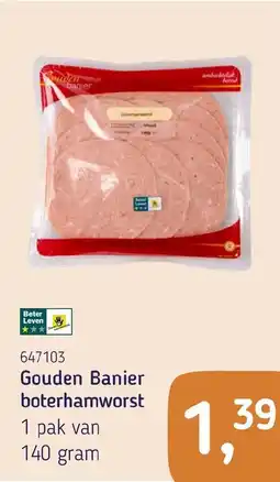 Van Hoeckel Gouden Banier boterhamworst aanbieding