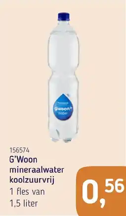 Van Hoeckel G'Woon mineraalwater koolzuurvrij aanbieding