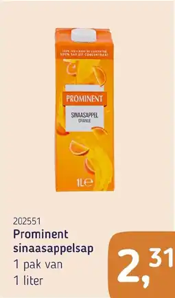 Van Hoeckel Prominent sinaasappelsap aanbieding