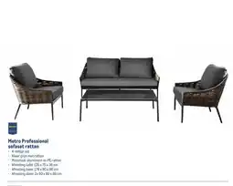 Makro Metro Professional sofaset rattan aanbieding
