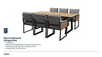 Makro Metro Professional diningset Ateo aanbieding