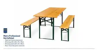 Makro Metro Professional biertafelset aanbieding