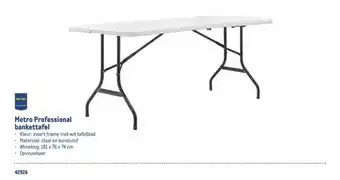 Makro Metro Professional bankettafel aanbieding
