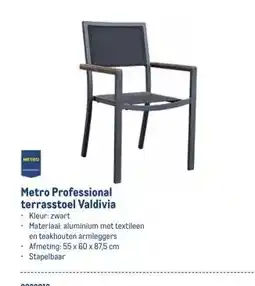Makro Metro Professional terrasstoel Valdivia aanbieding