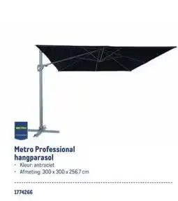 Makro Metro Professional hangparasol aanbieding