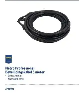Makro Metro Professional Beveiligingskabel 5 meter aanbieding