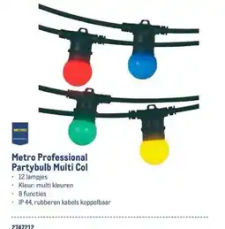 Makro Metro Professional Partybulb Multi Col aanbieding