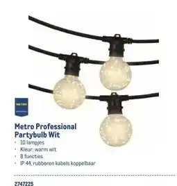 Makro Metro Professional Partybulb Wit aanbieding