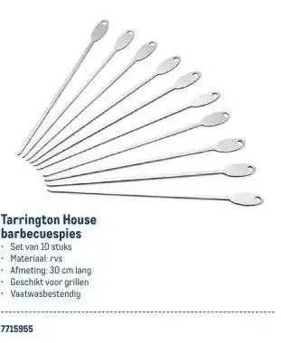 Makro Tarrington House barbecuespies aanbieding
