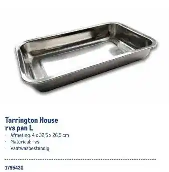 Makro Tarrington House rvs pan L aanbieding