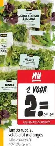 Jumbo Jumbo rucola, veldsla of melanges aanbieding