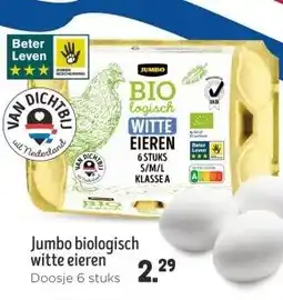 Jumbo Jumbo biologisch witte eieren aanbieding