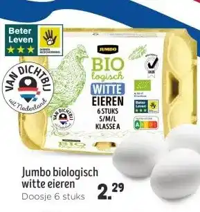 Jumbo Jumbo biologisch witte eieren aanbieding