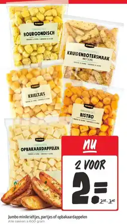 Jumbo Jumbo minikrieltjes, partjes of opbakaardappelen aanbieding