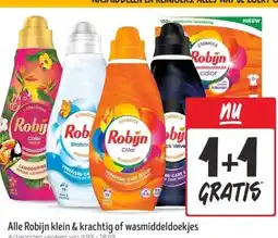 Jumbo Alle Robijn klein & krachtig of wasmiddeldoekjes aanbieding